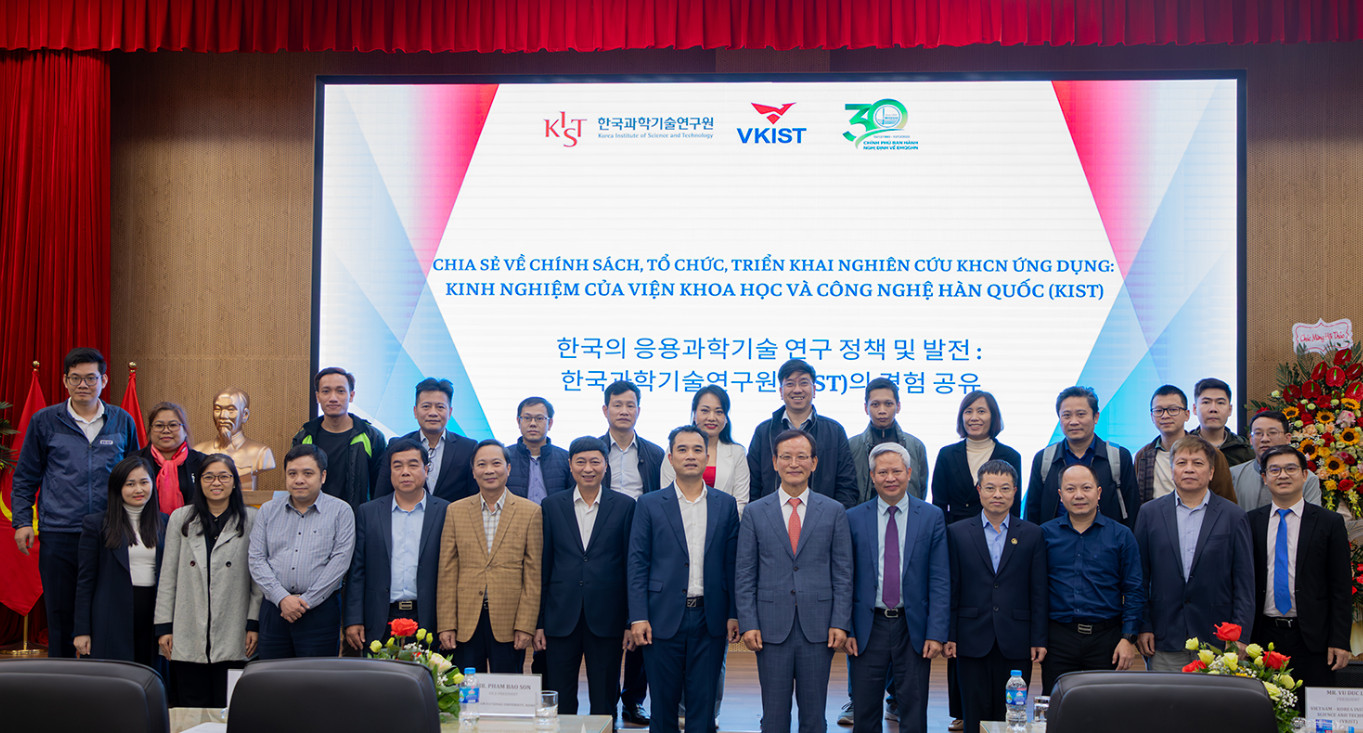 Chia sẻ về chính sách, tổ chức, triển khai nghiên cứu KHCN ứng dụng: Kinh nghiệm của Viện Khoa học Công nghệ Hàn Quốc