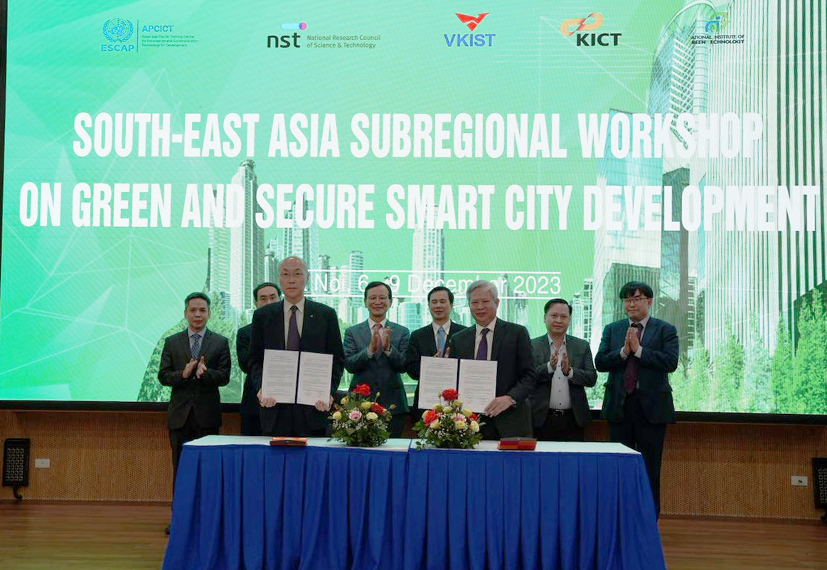 VKIST tổ chức Hội thảo tiểu vùng Đông Nam Á về phát triển công nghệ xanh cho thành phố thông minh, an toàn