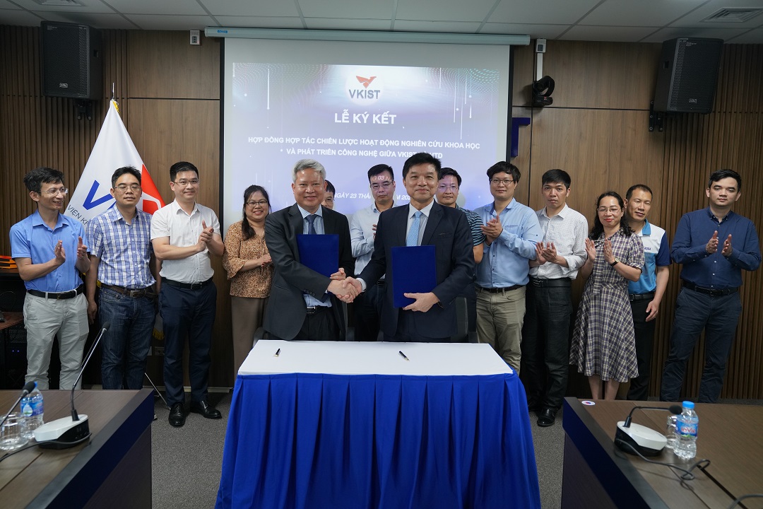 Lễ ký kết thỏa thuận hợp tác thúc đẩy hoạt động nghiên cứu và phát triển giữa VKIST và HTD