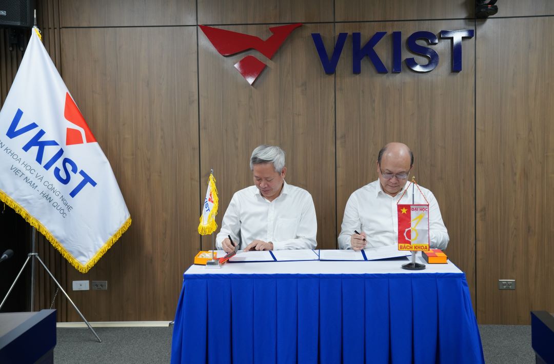 VKIST - HUST ký kết Biên bản ghi nhớ hợp tác về thúc đẩy các hoạt động nghiên cứu khoa học và công nghệ