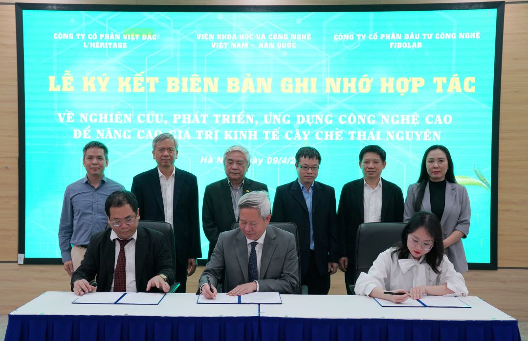 VKIST ký kết hợp tác nâng cao giá trị kinh tế cây chè Thái Nguyên