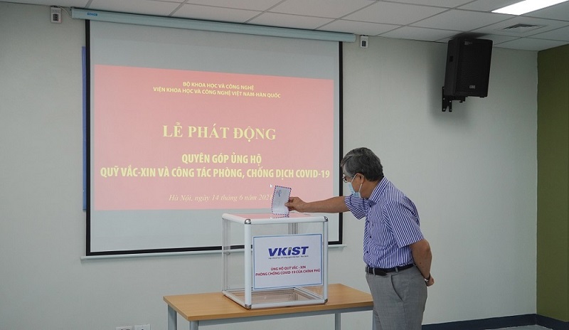 Vietnam-Korea Institute of Science and Technology launched support for the COVID-19 Vaccine Fund