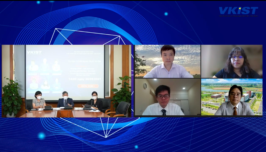 Vietnam - Korea Institute of Science and Technology organizes an online recruitment consulting seminar
