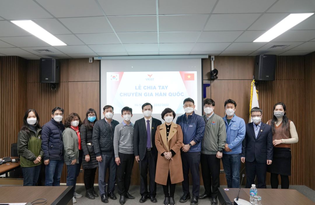 VKIST hosted a farewell ceremony for Korean experts