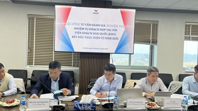 Hội đồng tư vấn đánh giá, nghiệm thu nhiệm vụ KH&CN hợp tác với Viện KH&CN Hàn Quốc (KIST) bắt đầu thực hiện từ năm 2023