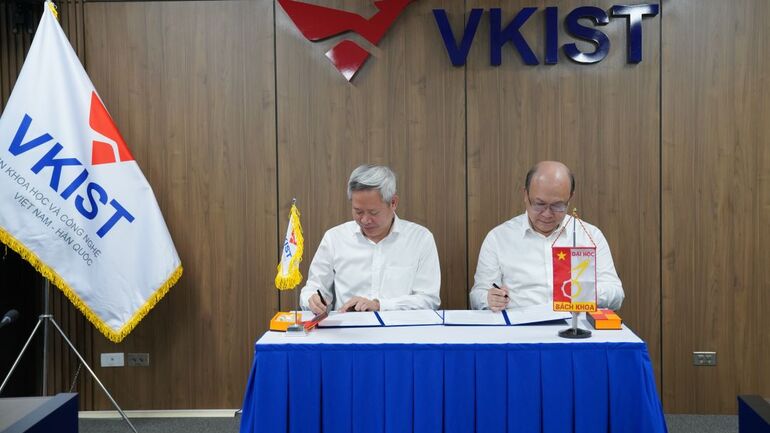 VKIST - HUST ký kết Biên bản ghi nhớ hợp tác về thúc đẩy các hoạt động nghiên cứu khoa học và công nghệ